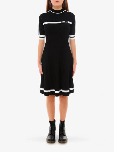 Shop Karl Lagerfeld Dress In Black