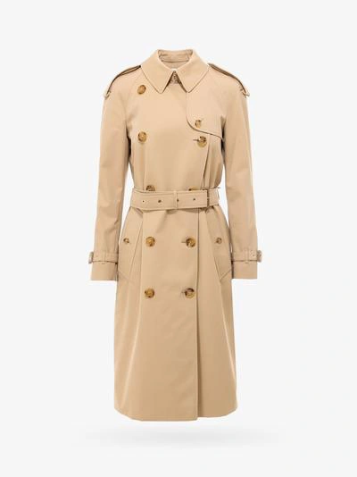 Shop Burberry Trench In Beige