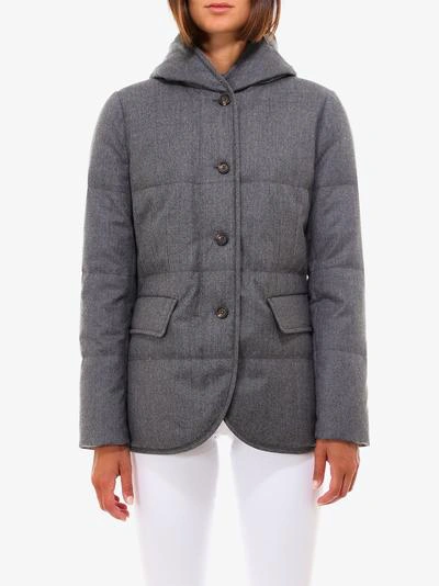 Shop Brunello Cucinelli Jacket In Grey