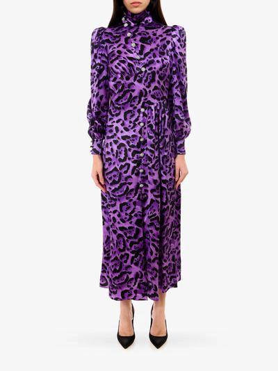 Shop Alessandra Rich Dress In Purple