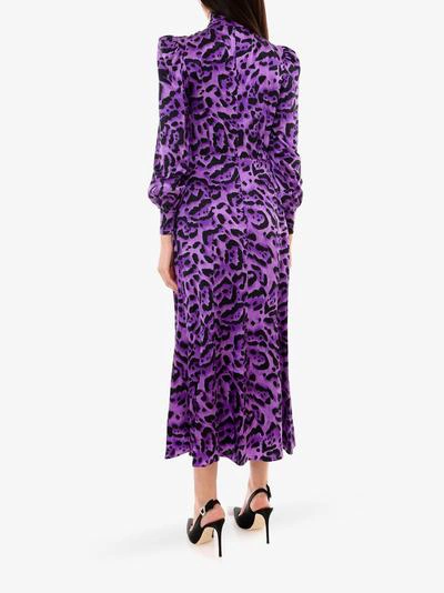 Shop Alessandra Rich Dress In Purple