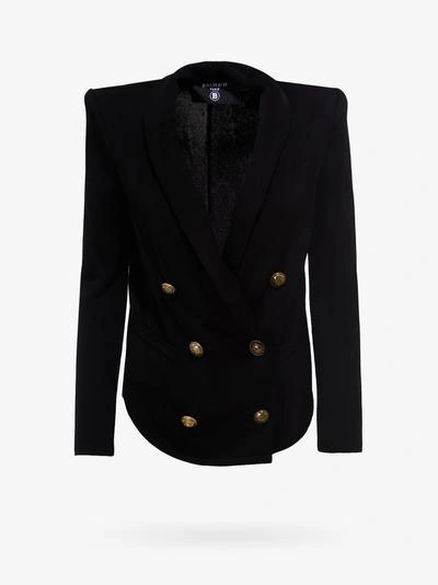 Shop Balmain Blazer In Black