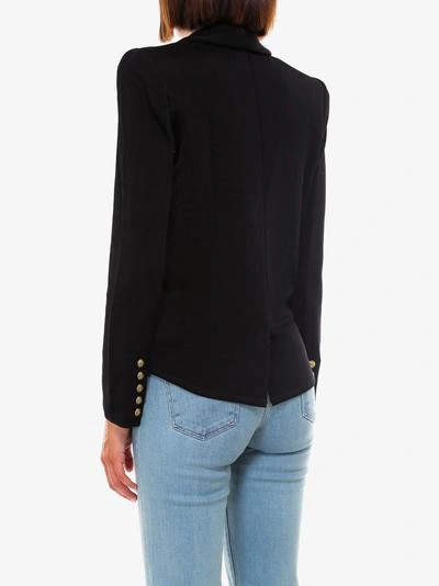 Shop Balmain Blazer In Black