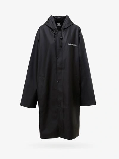 Shop Vetements Raincoat In Black