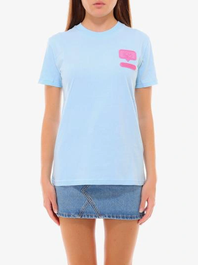 Shop Chiara Ferragni T-shirt In Blue