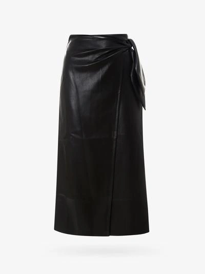 Shop Nanushka Skirt In Black