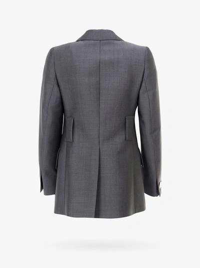 Shop Prada Blazer In Grey