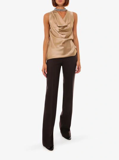 Shop Brunello Cucinelli Top In Beige