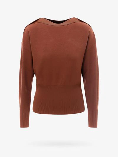 Shop Sportmax Code Sweater In Brown