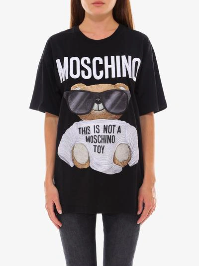 Shop Moschino T-shirt In Black