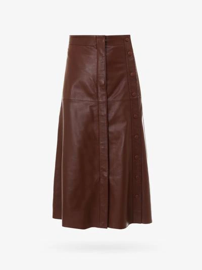 Shop Sportmax Code Skirt In Brown