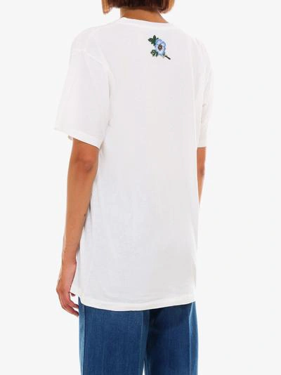 Gucci T-shirt Logo Vintage Bianca In White