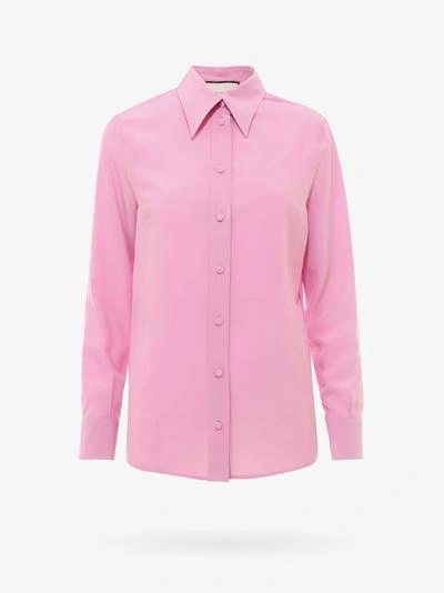 Shop Gucci Shirt In Pink