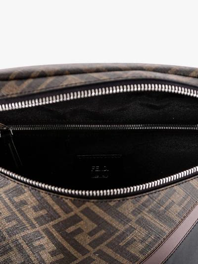 Shop Fendi Belt Bag In Brown