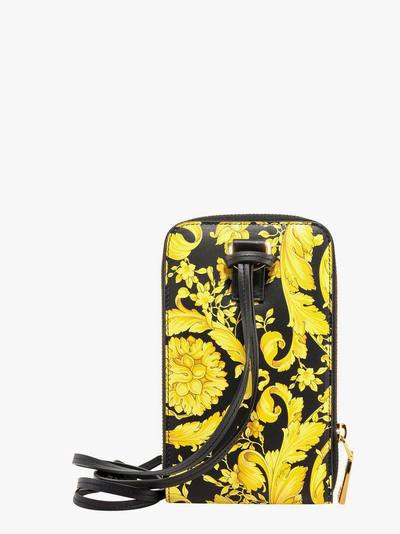 Shop Versace Shoulder Bag In Yellow