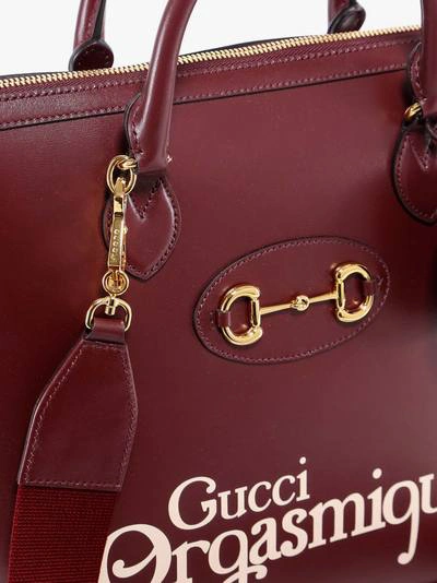Shop Gucci 1955 Horsebit In Red