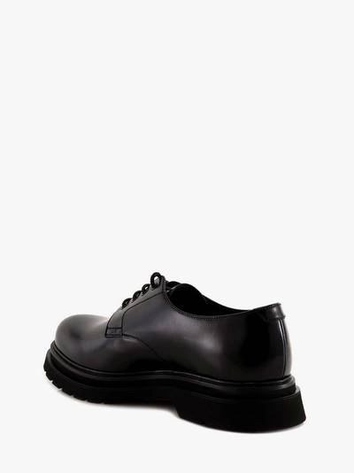 Shop Prada Lace-up Shoe In Black