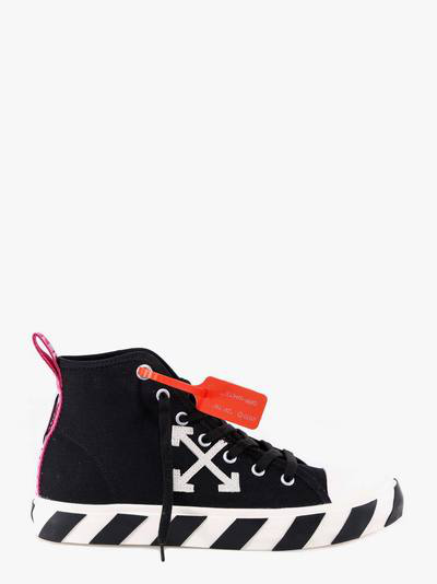 off white mid top arrow sneakers