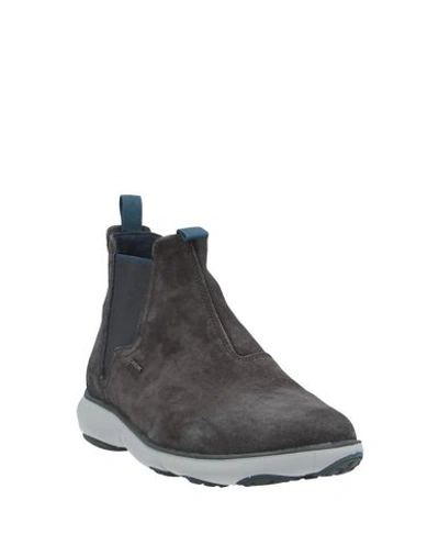 Shop Geox Ankle Boots In Lead
