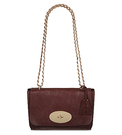 Mulberry Lily Leather Shoulder Bag In Oxblood