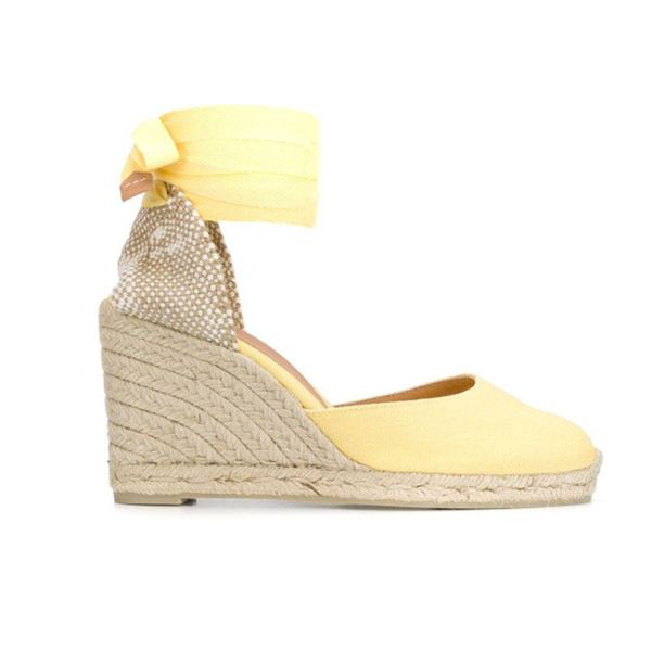 castañer carina 80 canvas wedge espadrilles