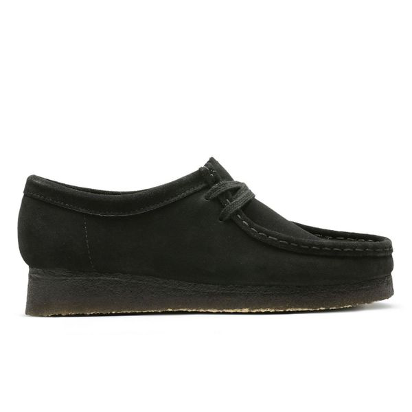 women's black clarks wallabees