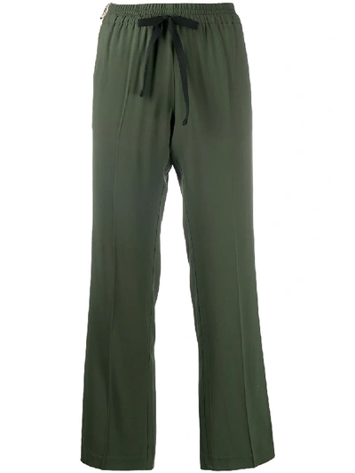Shop Zadig & Voltaire Poeme Stripe Detail Trousers In Green