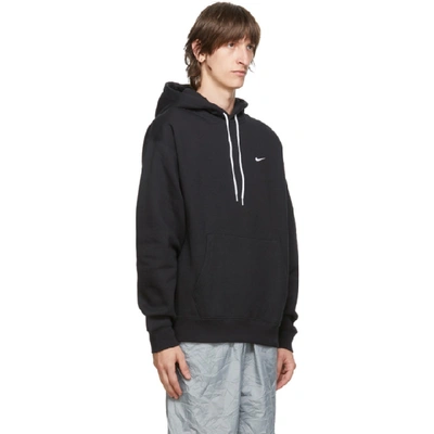 Shop Nike Black Logo Nrg Hoodie In Black/white