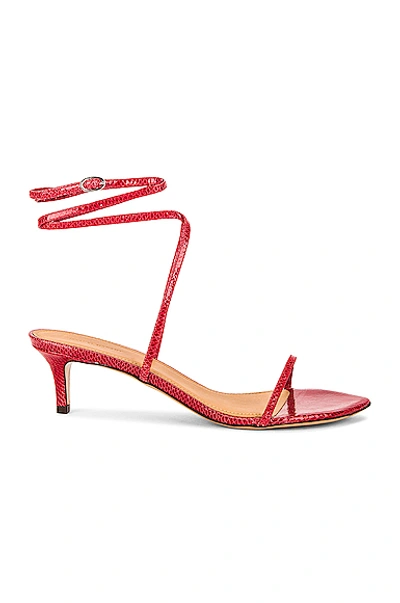 Shop Isabel Marant Aridee Sandal In Red