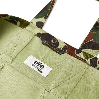 Shop Junya Watanabe Man X Le Leboureur Camo Eye Tote In Multi