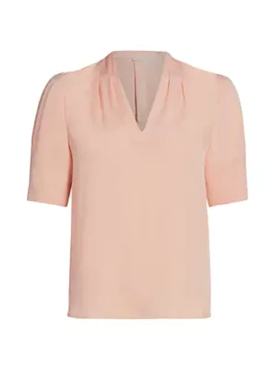 Shop Joie Ance Silk Blouse In Pink Sky