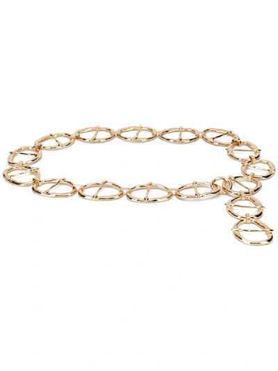 Shop Rejina Pyo Chain-link Belt In Gold