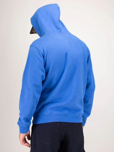 Shop Affix Radio Hoodie Cotton Jersey Cobalt In Blue