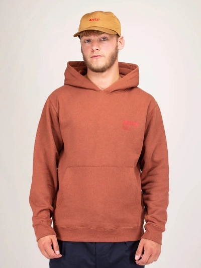 Shop Affix Standardised Logo Hoodie Umber In Brown