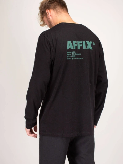 Shop Affix Standardised Logo Longsleeve T-shirt In Black