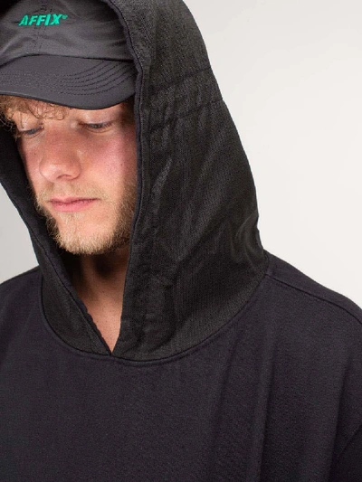 Shop Affix Cordura Hood 400gsm Pullover In Black