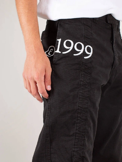 Shop Off-white Contour Cargo Pants In Black