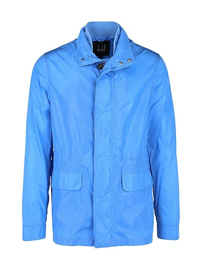 Shop Dunhill Men's Lightweight Zip Front Sports Jacket In Pale Blue