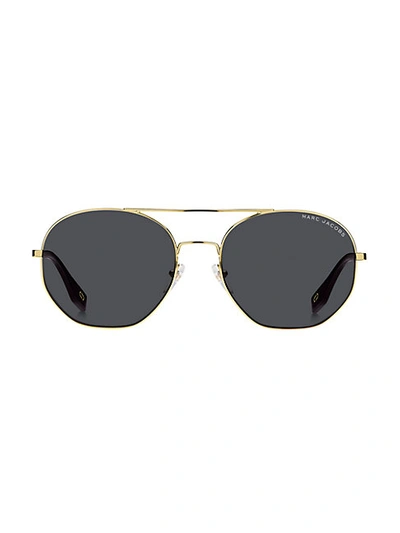 Shop Marc Jacobs 57mm Oval Sunglasses In Blue