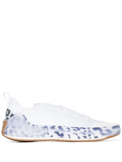 Shop Adidas By Stella Mccartney Treino Lace-up Sneakers In White