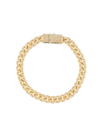 Shop Tom Wood Rounded Curb Bracelet In Gold