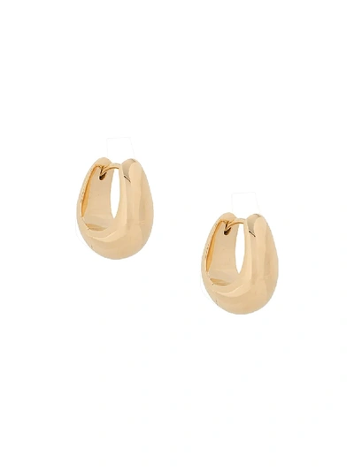 Shop Tom Wood Small Ice Hoop Earrings In Gold