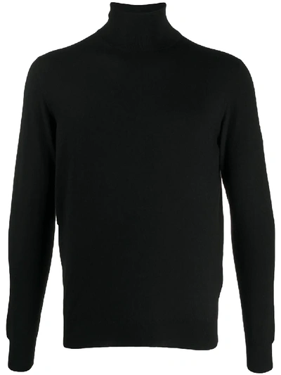Shop Drumohr Roll-neck Cashmere Jumper In Black