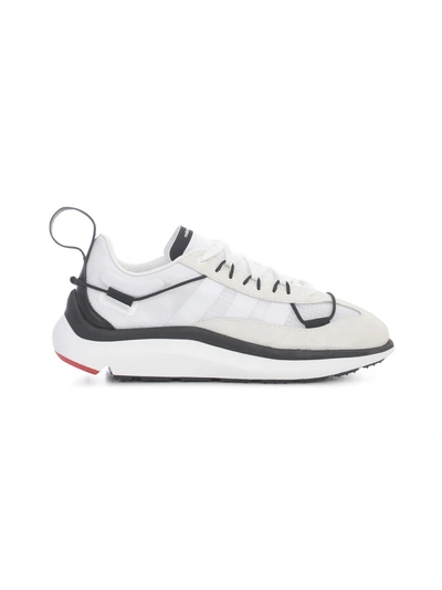 Shop Y-3 Shiku Run Lea Low Sneakers In Ftwwht/ftwwht/cblack