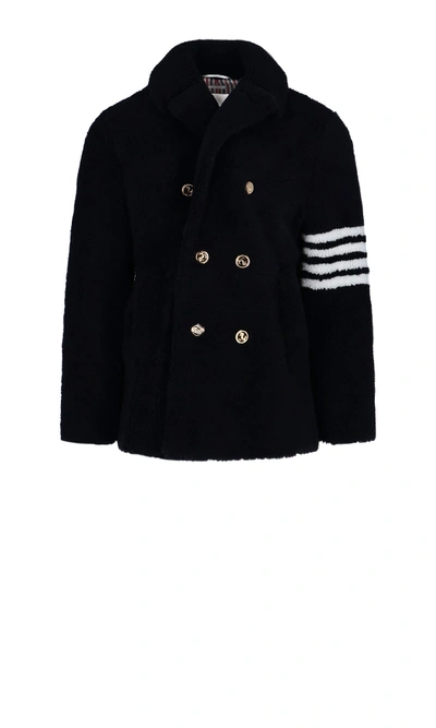 Shop Thom Browne Jacket In Blue