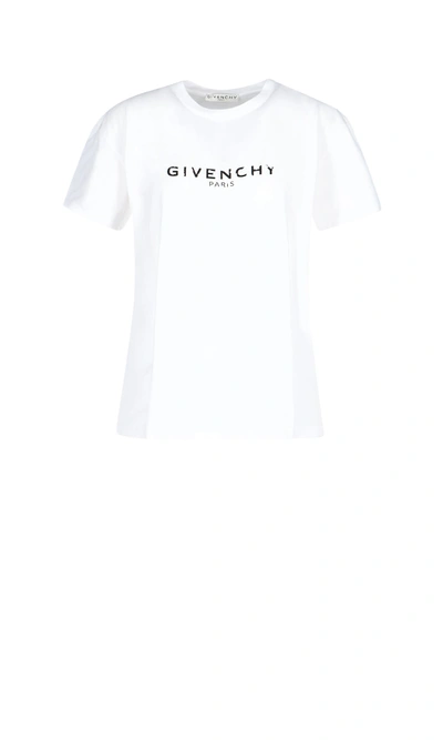 Shop Givenchy Short Sleeve T-shirt In White