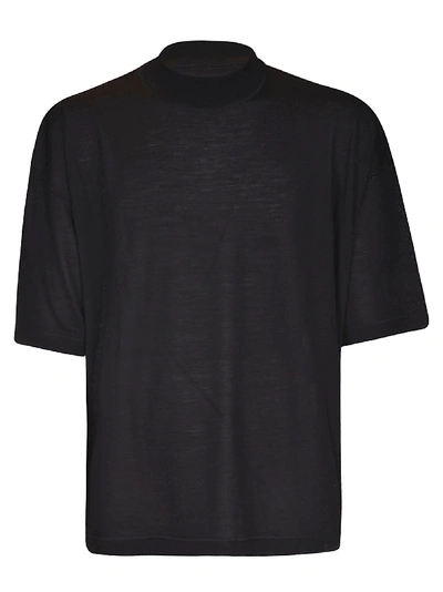 Shop Jil Sander Oversized Plain T-shirt In Black