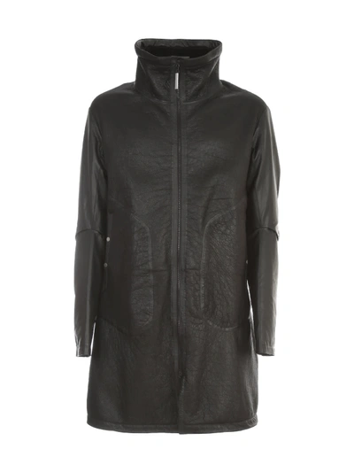 Shop Isaac Sellam Fur Jacket W/padded Sleeves In Noir