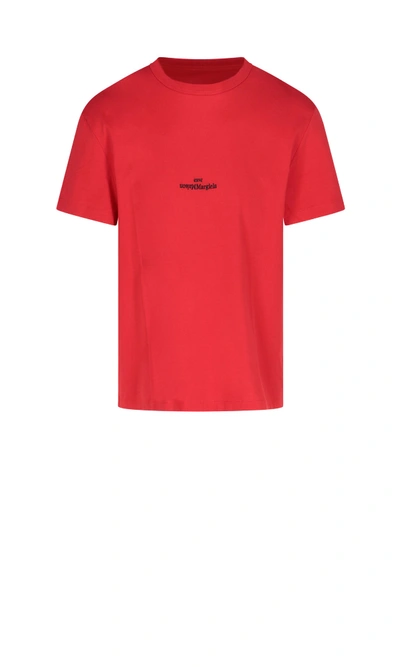 Shop Maison Margiela T-shirt In Red