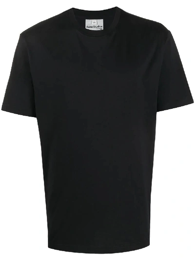 Shop Acne Studios Classic Plain T-shirt Black